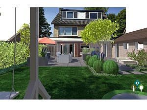 3D tekening tuin