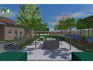 3D tekening tuinontwerp